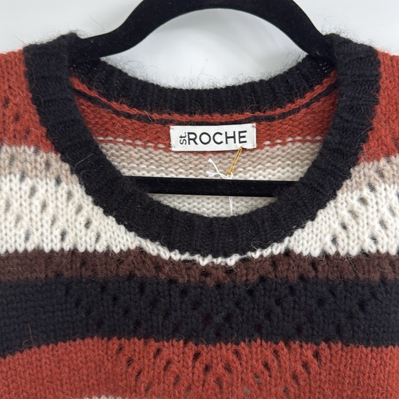 St Roche Sissy Sweater in Autumn Stripe, Sz L - Picture 6 of 11